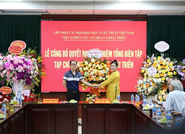 Bà Nguyễn Thị Hoa được bổ nhiệm làm Tổng Biên tập Tạp chí Văn hóa và Phát triển