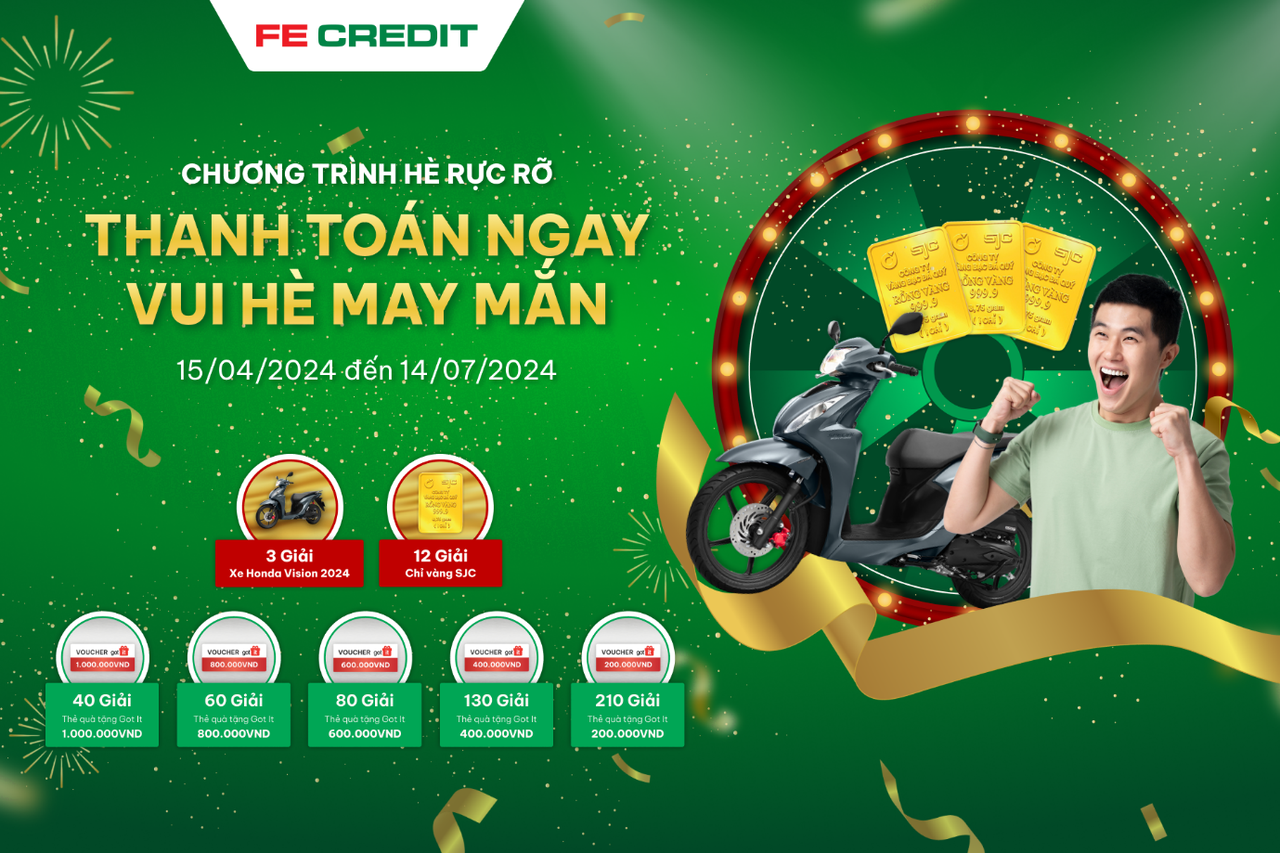 Chào hè rực rỡ cùng FE CREDIT: Đã tìm thấy chủ nhân của chiếc Honda Vision đầu tiên