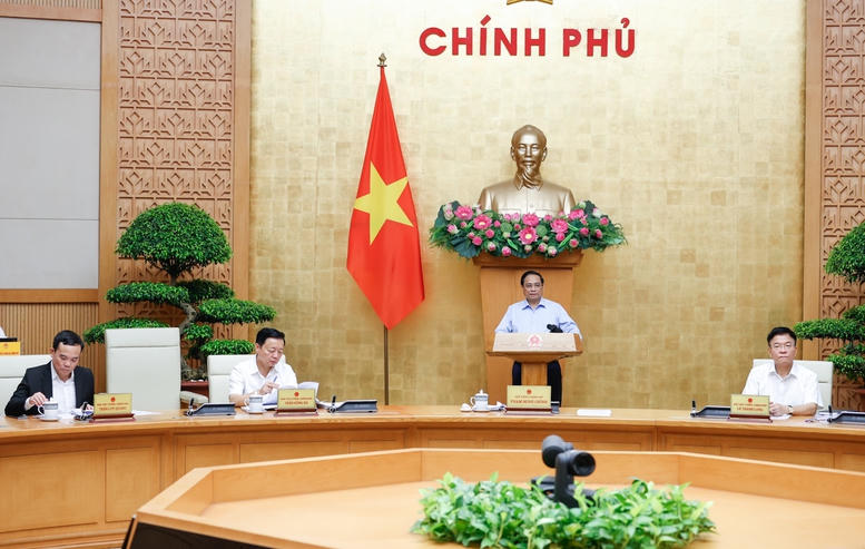 Thủ tướng chủ trì phiên họp Chính phủ chuyên đề pháp luật tháng 8/2024