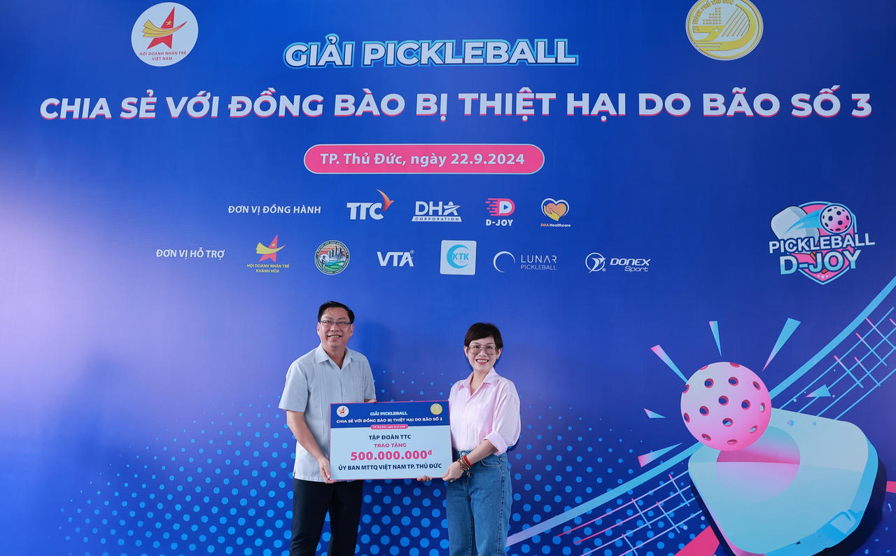 Tổ chức giải Pickleball nhằm gây quỹ ủng hộ đồng bào bị thiệt hại do bão số 3