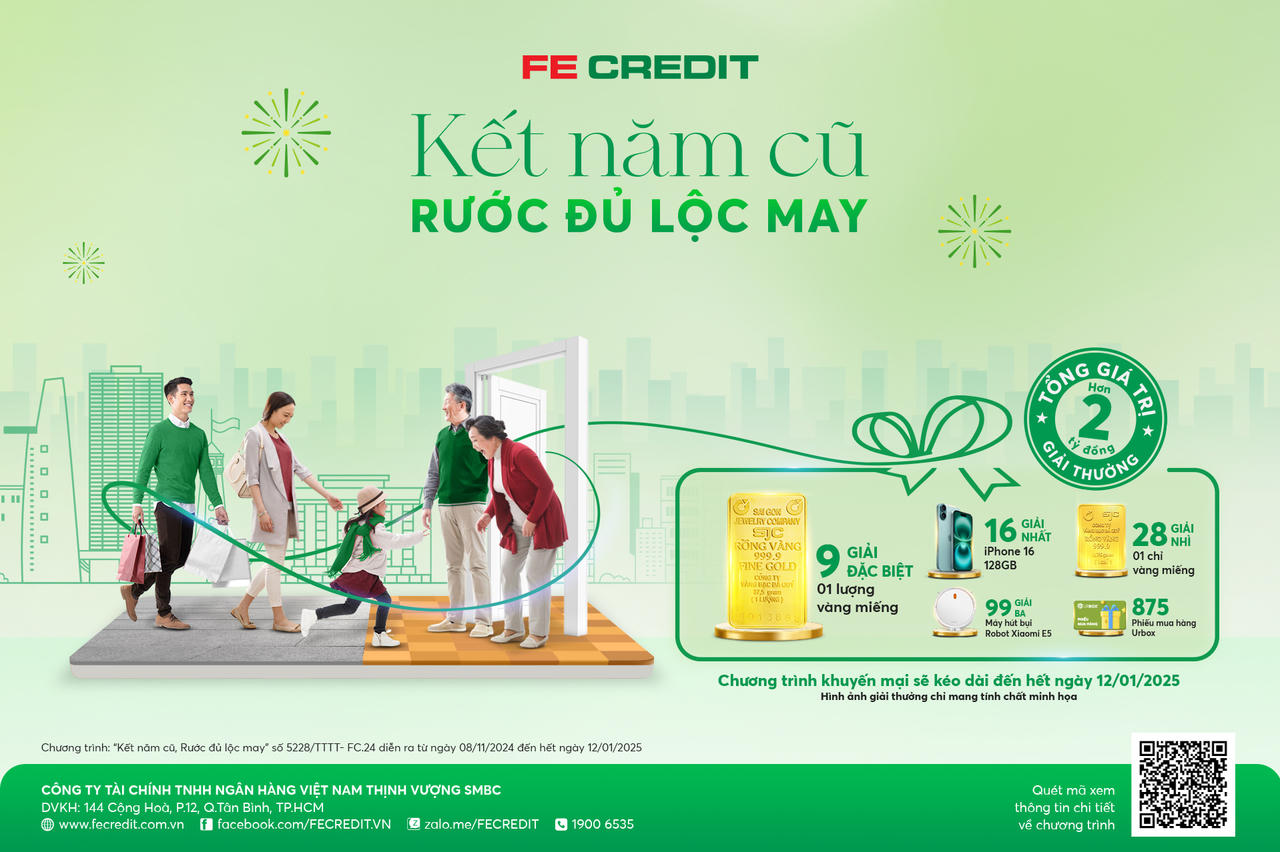 Cuối năm, FE CREDIT rộn ràng tri ân khách hàng