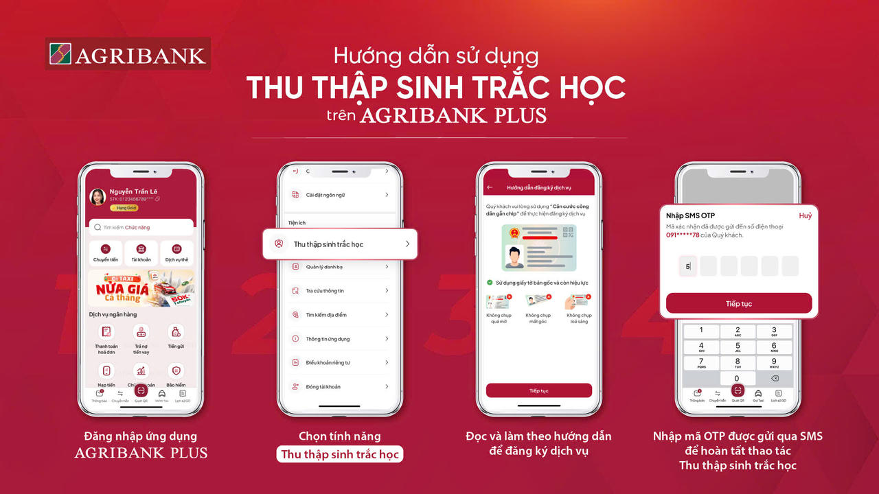 Thu thập sinh trắc học trên Agribank Plus - Cơ hội rinh iPhone 16 và nhiều quà hấp dẫn