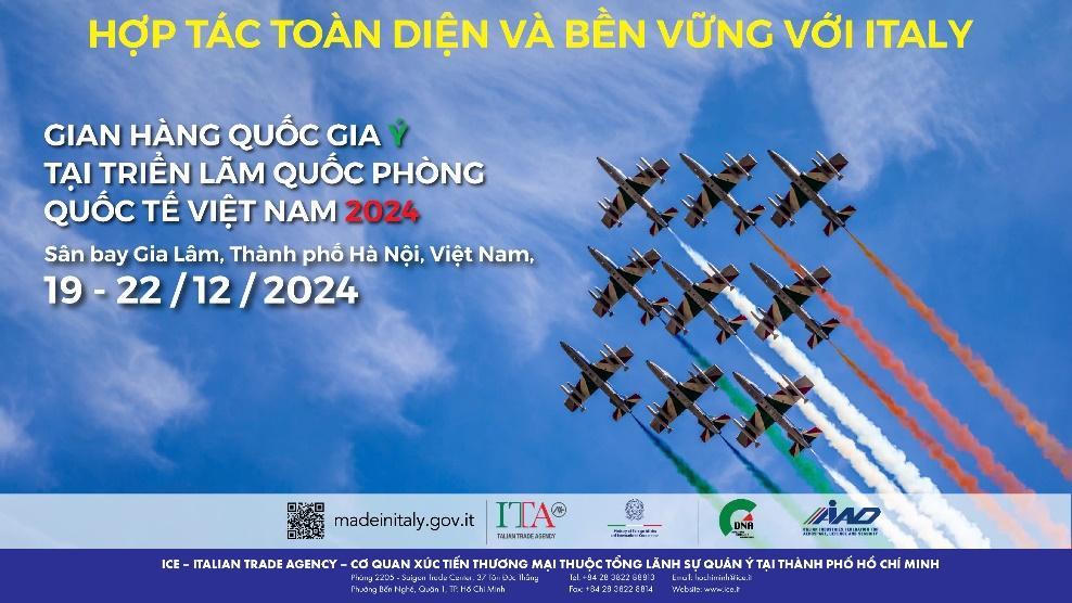 10 doanh nghiệp Ý giới thiệu công nghệ tại Triển lãm Quốc phòng Quốc tế Việt Nam 2024