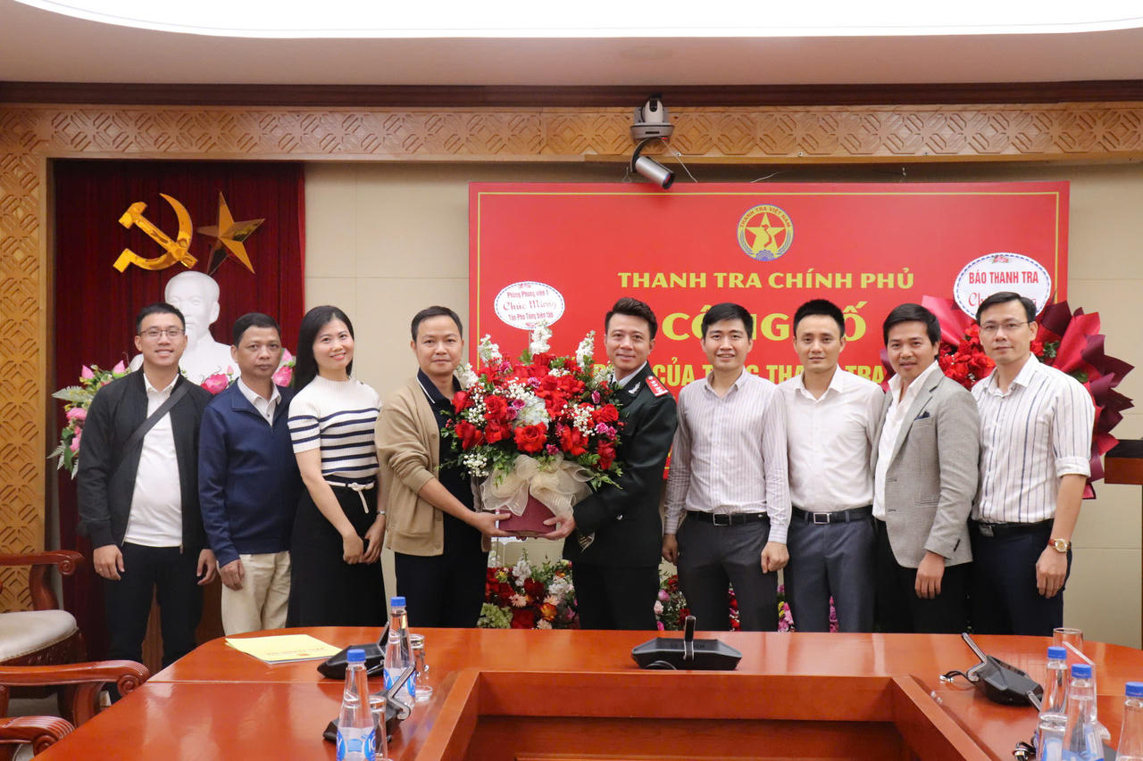 Ông Chu Văn Thủy được bổ nhiệm làm Phó Tổng Biên tập Báo Thanh tra