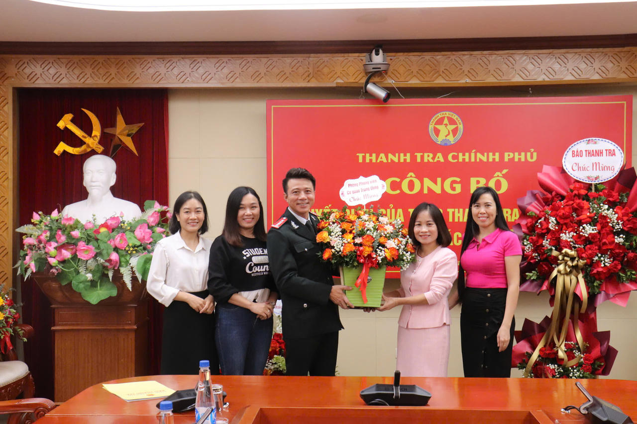 Ông Chu Văn Thủy được bổ nhiệm làm Phó Tổng Biên tập Báo Thanh tra