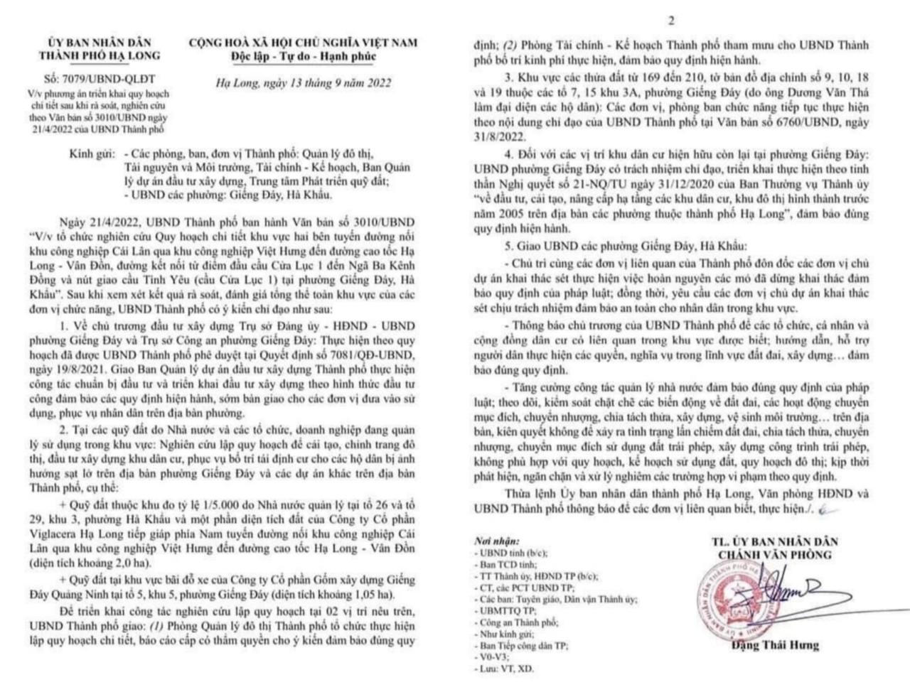 TP Hạ Long (Quảng Ninh): Chính quyền thay đổi đề xuất di dời 1.430 hộ dân