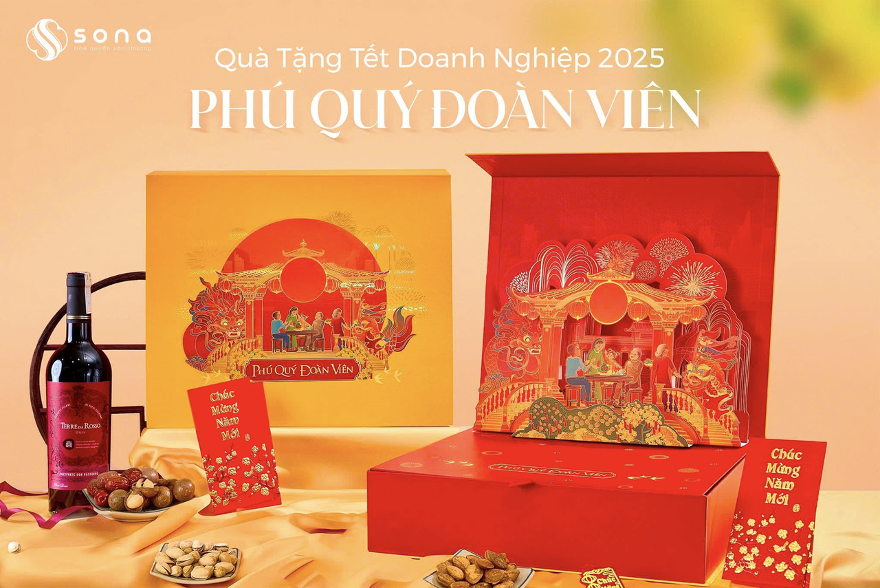 Hộp quà Tết SONA - Tinh hoa quà Tết cho Doanh nghiệp