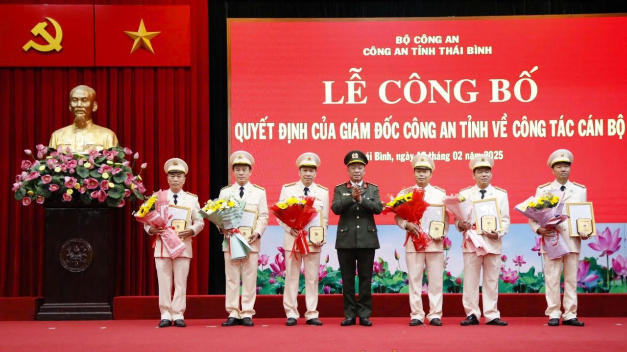 6 lãnh đạo cấp phòng công an tỉnh Thái Bình xin nghỉ hưu trước tuổi