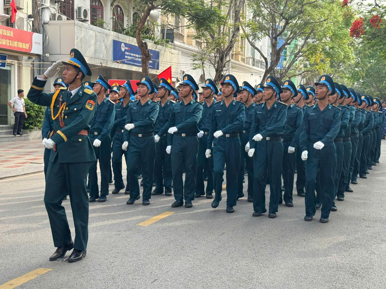  Tổng duyệt đội ngũ - diễu hành quần chúng kỷ niệm 70 năm Ngày Giải phóng Hải Phòng