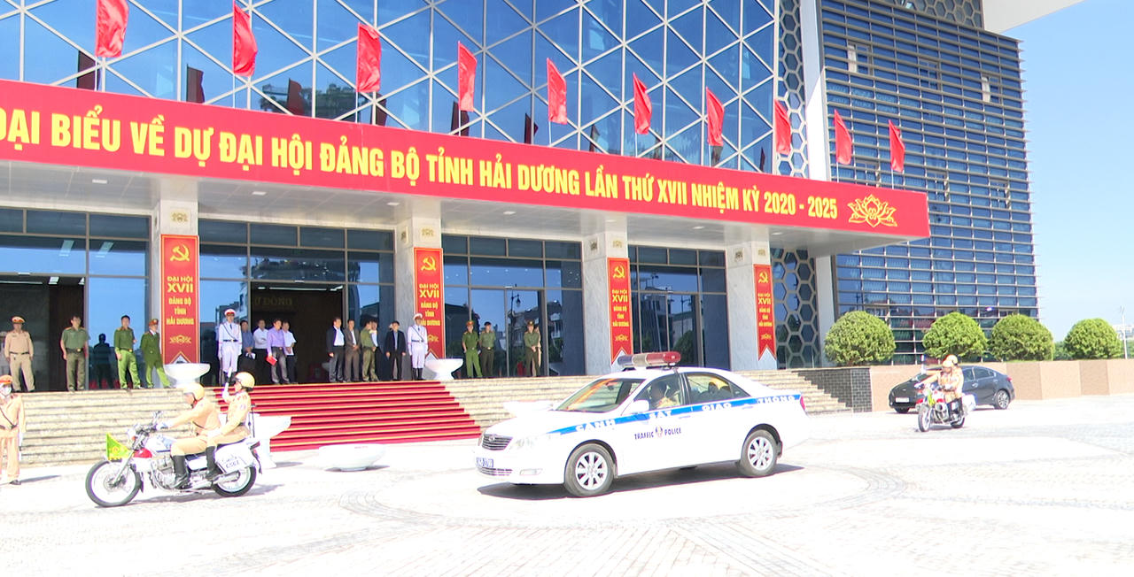 Công an tỉnh Hải Dương chủ động phương án bảo đảm an ninh trật tự tại Đại hội Đảng bộ tỉnh lần thứ XVII