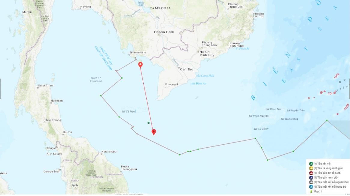 Cảnh sát biển truy đuổi bắt giữ tàu cá vi phạm IUU trên vùng biển Tây Nam