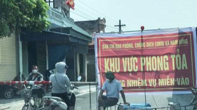 Các xã, thị trấn ở huyện Nam Sách (Hải Dương) đồng loạt lập chốt kiểm soát người và phương tiện qua lại