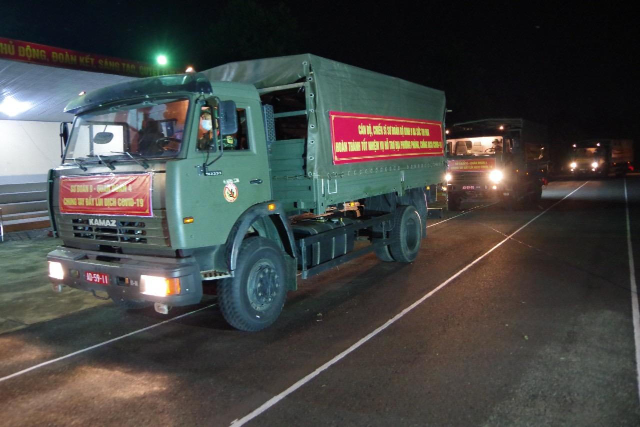 Sư đoàn 9 xuất quân, tiến vào vùng tâm dịch hỗ trợ đẩy lùi dịch bệnh COVID-19