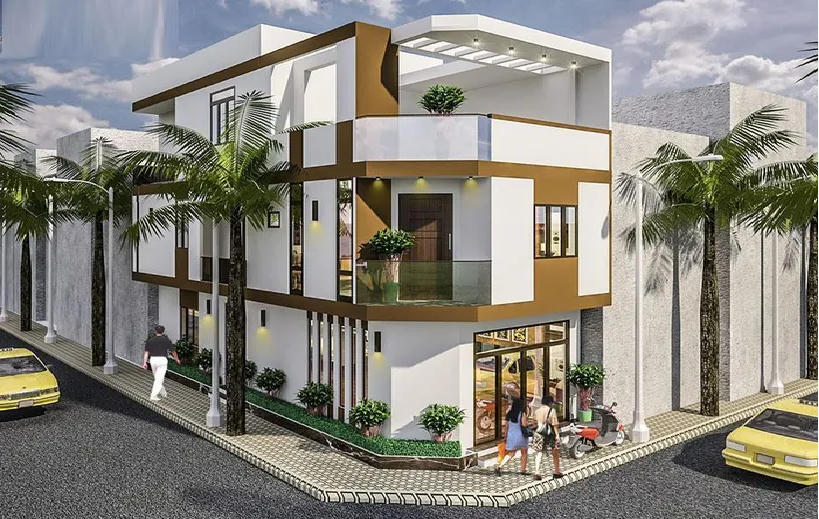 Những mẫu nhà phố 2 mặt tiền đẹp và hiện đại