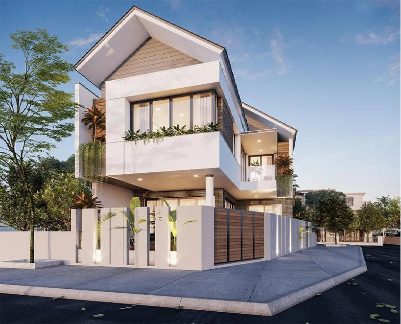 Những mẫu nhà phố 2 mặt tiền đẹp và hiện đại