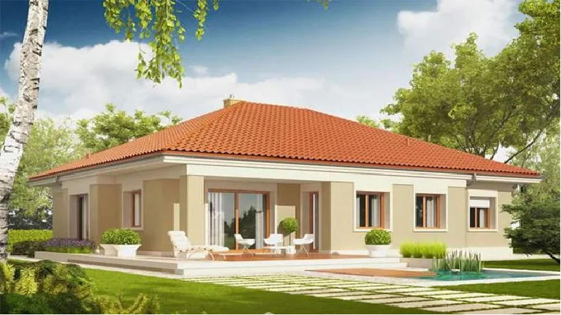 Nhà cấp 4 mái Nhật đẹp hút hồn, bốn mặt hút gió và ánh sáng