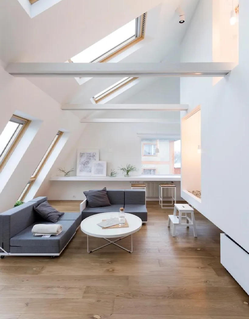 Ngôi nhà chỉ 48m2 nhưng có khoảng xanh bắt mắt với phòng khách 'treo lơ lửng'