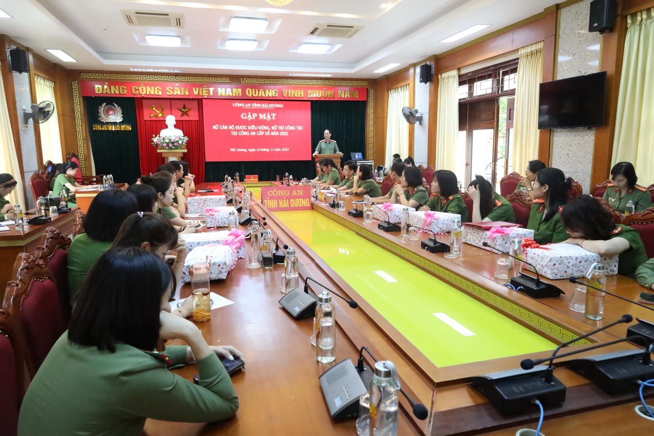 16 nữ cán bộ Công an Hải Dương được điều động công tác tại Công an cấp xã 