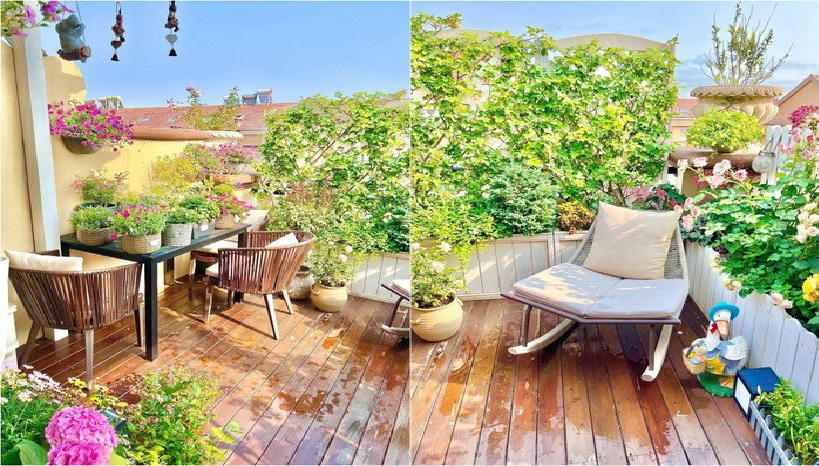 Bà mẹ 40 tuổi sở hữu khu vườn sân thượng đẹp hút hồn dù kinh nghiệm chỉ là số 0