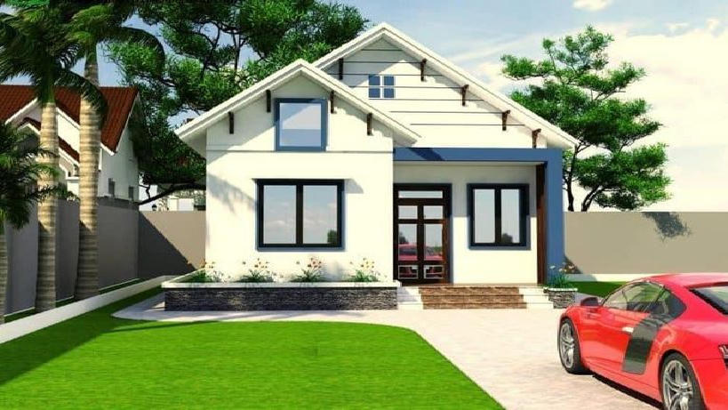 Nhà cấp 4 mái Thái 5x20 sang, xịn, đẹp không kém biệt thự