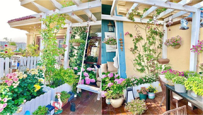 Bà mẹ 40 tuổi sở hữu khu vườn sân thượng đẹp hút hồn dù kinh nghiệm chỉ là số 0