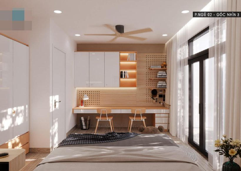 Nhà ống 3 tầng hiện đại với thiết kế đẹp, không một góc chết