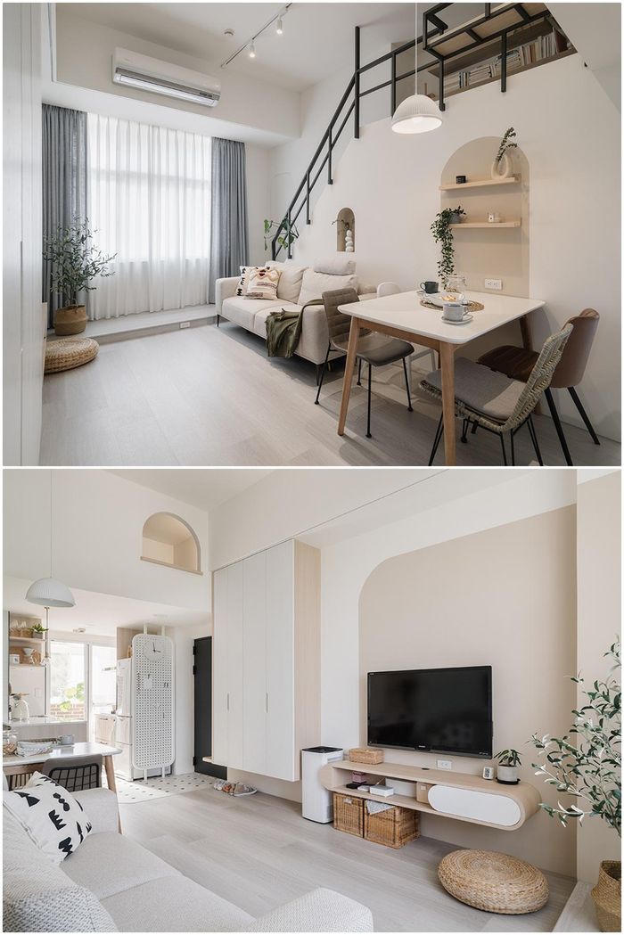 Căn hộ 55m² hơn 20 năm tuổi khang trang ngỡ ngàng sau khi cải tạo