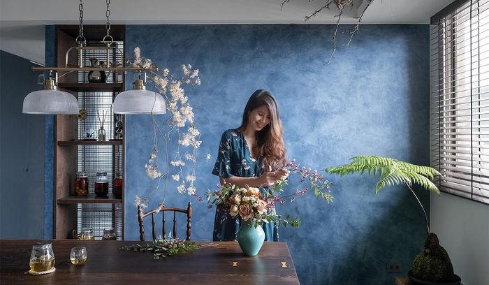 Căn hộ mang phong cách Retro với những điểm nhấn nghệ thuật từ cây xanh