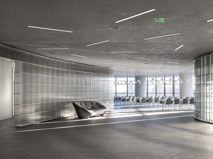 Đường cong và ánh sáng tạo nên không gian văn phòng ở Thượng Hải