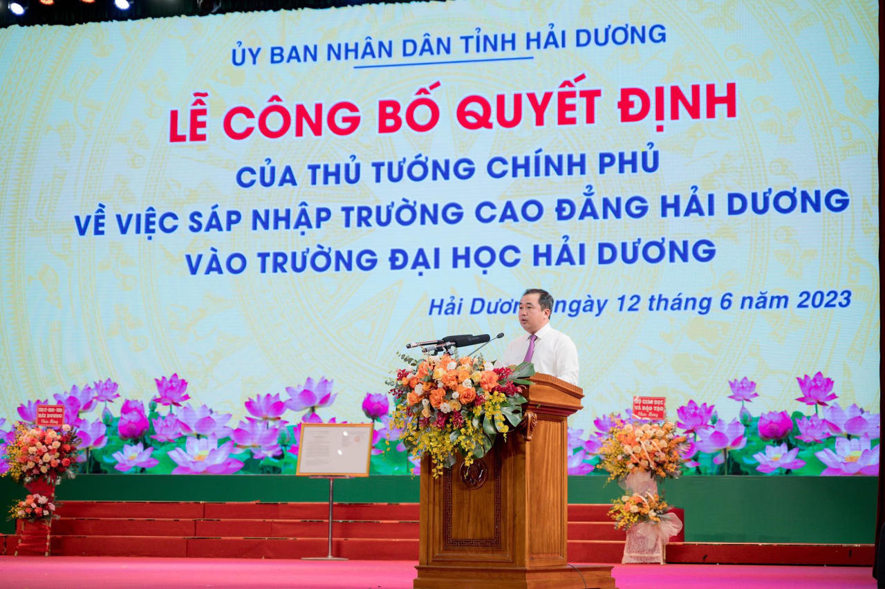 Sáp nhập Cao đẳng Hải Dương vào Đại học Hải Dương 