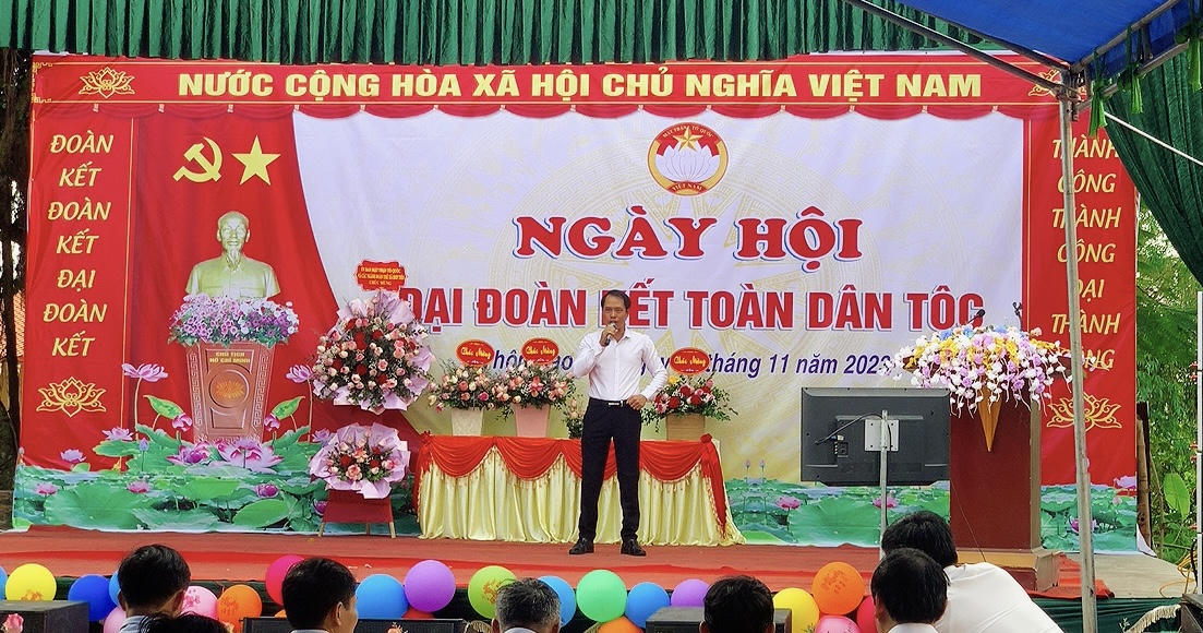 Xã Hợp Tiến sôi nổi Ngày hội Đại đoàn kết: Toàn dân đoàn kết xây dựng nông thôn mới, đô thị văn minh