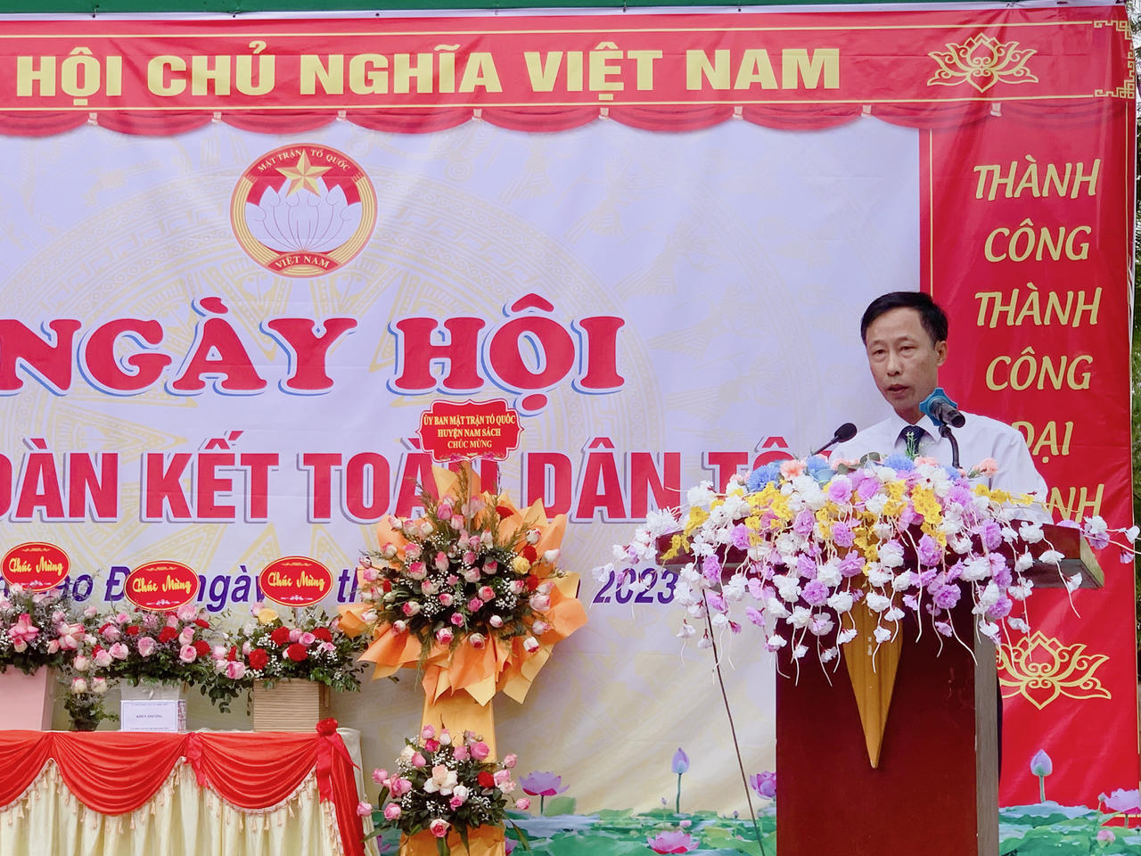Xã Hợp Tiến sôi nổi Ngày hội Đại đoàn kết: Toàn dân đoàn kết xây dựng nông thôn mới, đô thị văn minh