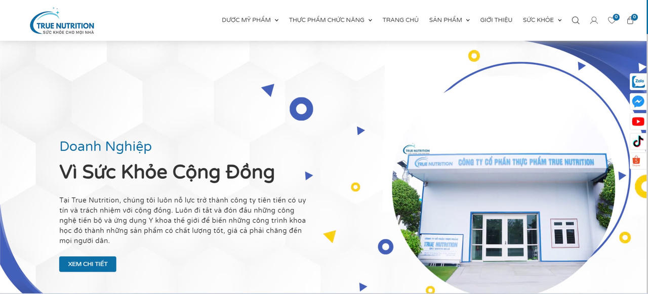 Bằng hoài bão, Công ty CP True Nutrition nỗ lực vươn tới khát vọng mang sức khoẻ đến cho mọi nhà