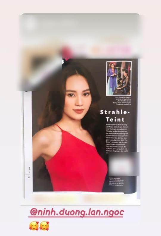 Ninh Dương Lan Ngọc xuất hiện trên tạp chí tại Đức?