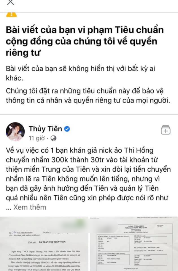Thủy Tiên xin lỗi và hoàn 30 triệu đồng chuyển nhầm cho mạnh thường quân
