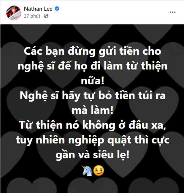 Thủy Tiên bị tố nói dối vì lên thanh minh chỉ sửa nhà nay lại xây mới; Nathan Lee kêu gọi khán giả đừng gửi tiền từ thiện cho nghệ sĩ