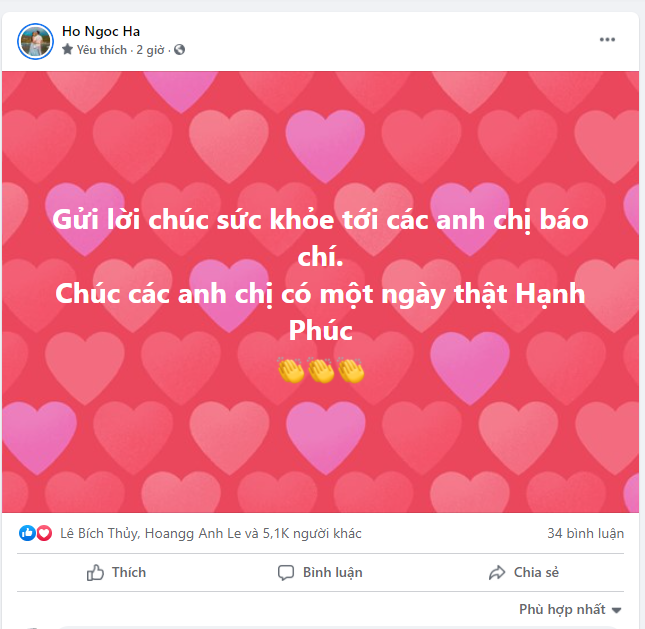 Sao Việt chúc mừng ngày Báo chí Cách mạng Việt Nam 21/6