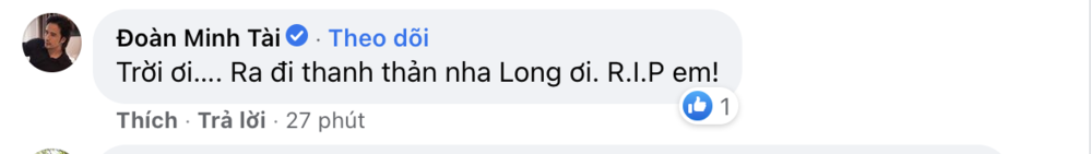 Diễn viên Đức Long qua đời ở tuổi 33