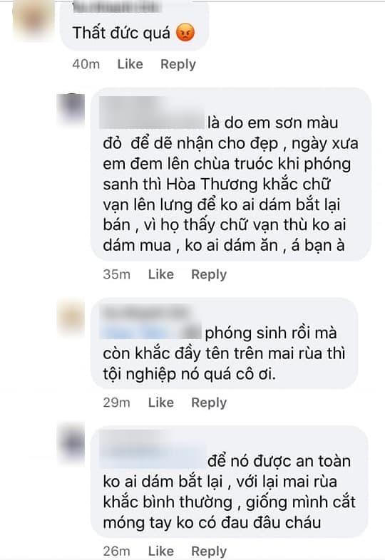 Xôn xao việc người nhà Thủy Tiên khắc tên lên mai rùa để phóng sinh