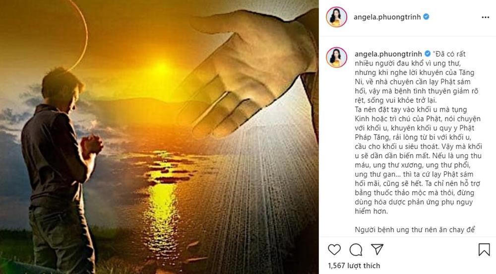 Angela Phương Trinh khuyên bệnh nhân ung thư... 'nói chuyện với khối u'