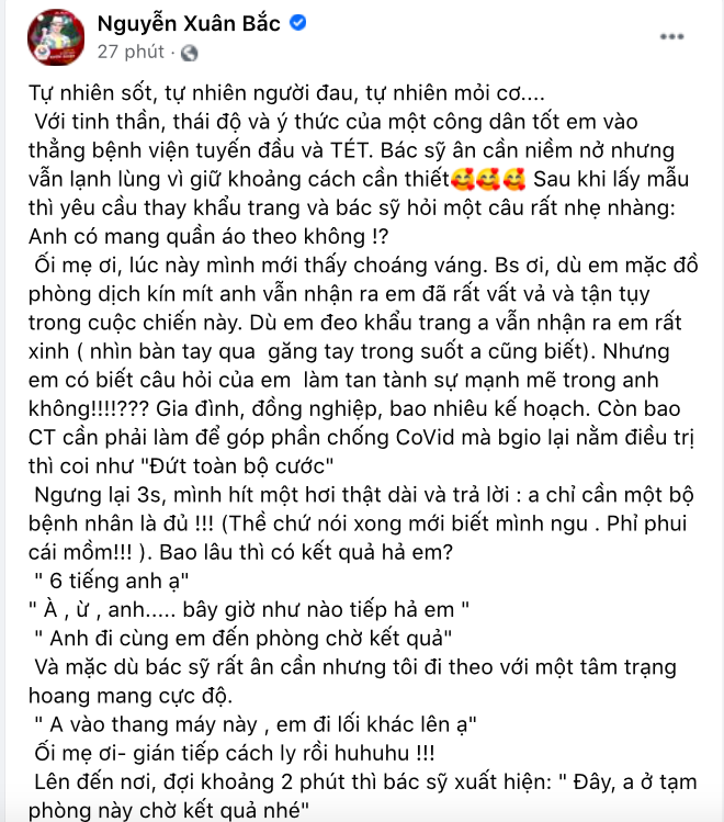 Đại Nghĩa hăng hái đi siêu thị giúp người dân TP HCM; NS Xuân Bắc có triệu chứng nghi nhiễm COVID-19