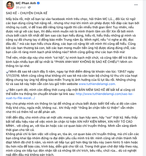 Thúy Nga xúc động khi tình cờ gặp lại Kim Ngân lang thang trên đường; MC Phan Anh tung sao kê sau 5 năm bị gắn mác "ăn chặn từ thiện"