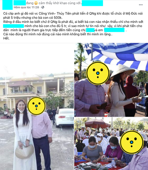 Phía Thuỷ Tiên lên tiếng khi bị đồn mập mờ tiền hỗ trợ Quảng Ngãi; Duy Mạnh chỉ trích thái độ không đồng nhất của một số nghệ sĩ