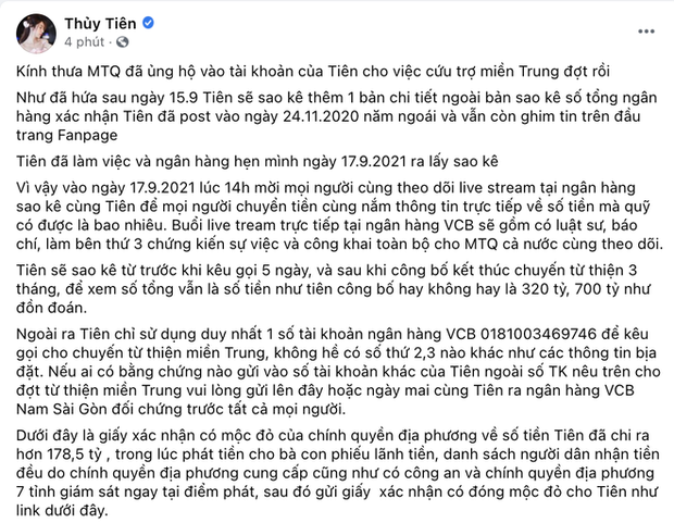 Thủy Tiên lên tiếng về ồn ào 'sao kê từ thiện'; nam diễn viên hài thông báo chiến thắng COVID-19
