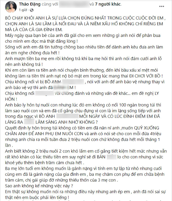 Hoa hậu Đặng Thu Thảo tiếp tục bức xúc về chồng cũ khi bị tố nói dối