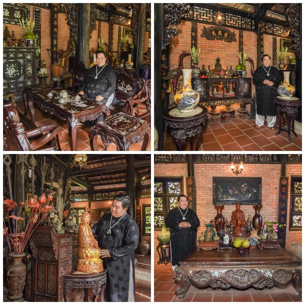 Trọn không gian nhà cổ giá chục tỷ đồng của đạo diễn Hoàng Mập