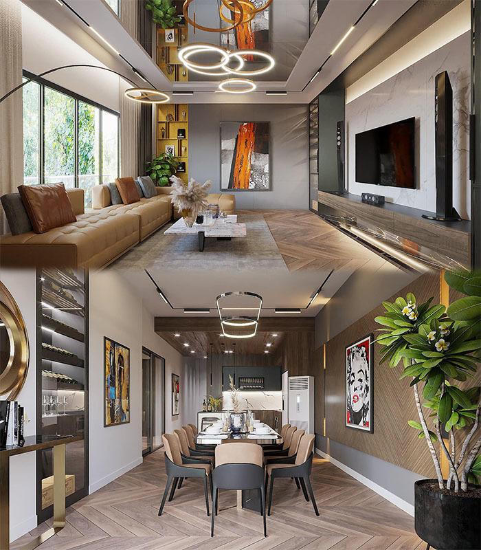 Cận cảnh bên trong 2 biệt thự tiền tỷ đáng ngưỡng mộ của Hồng Đăng