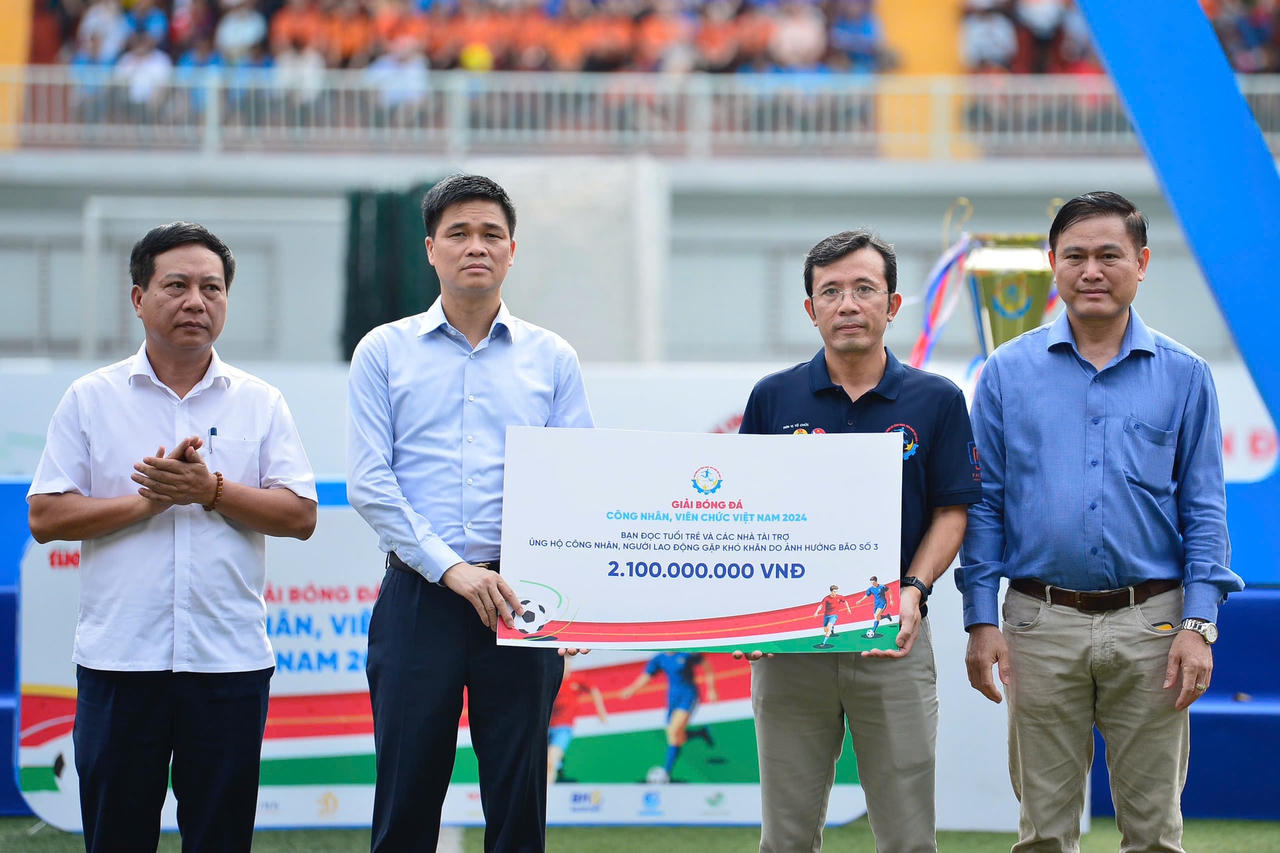 Khai mạc 'Giải Bóng đá công nhân, viên chức Việt Nam 2024'