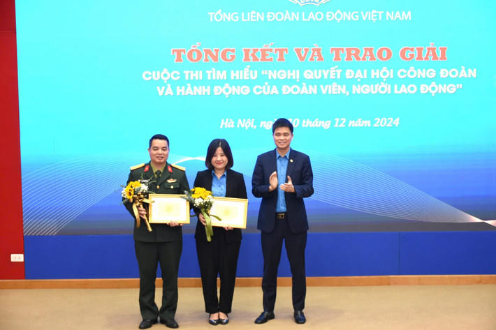 Tổng kết và trao giải cuộc thi tìm hiểu Nghị quyết Đại hội Công đoàn