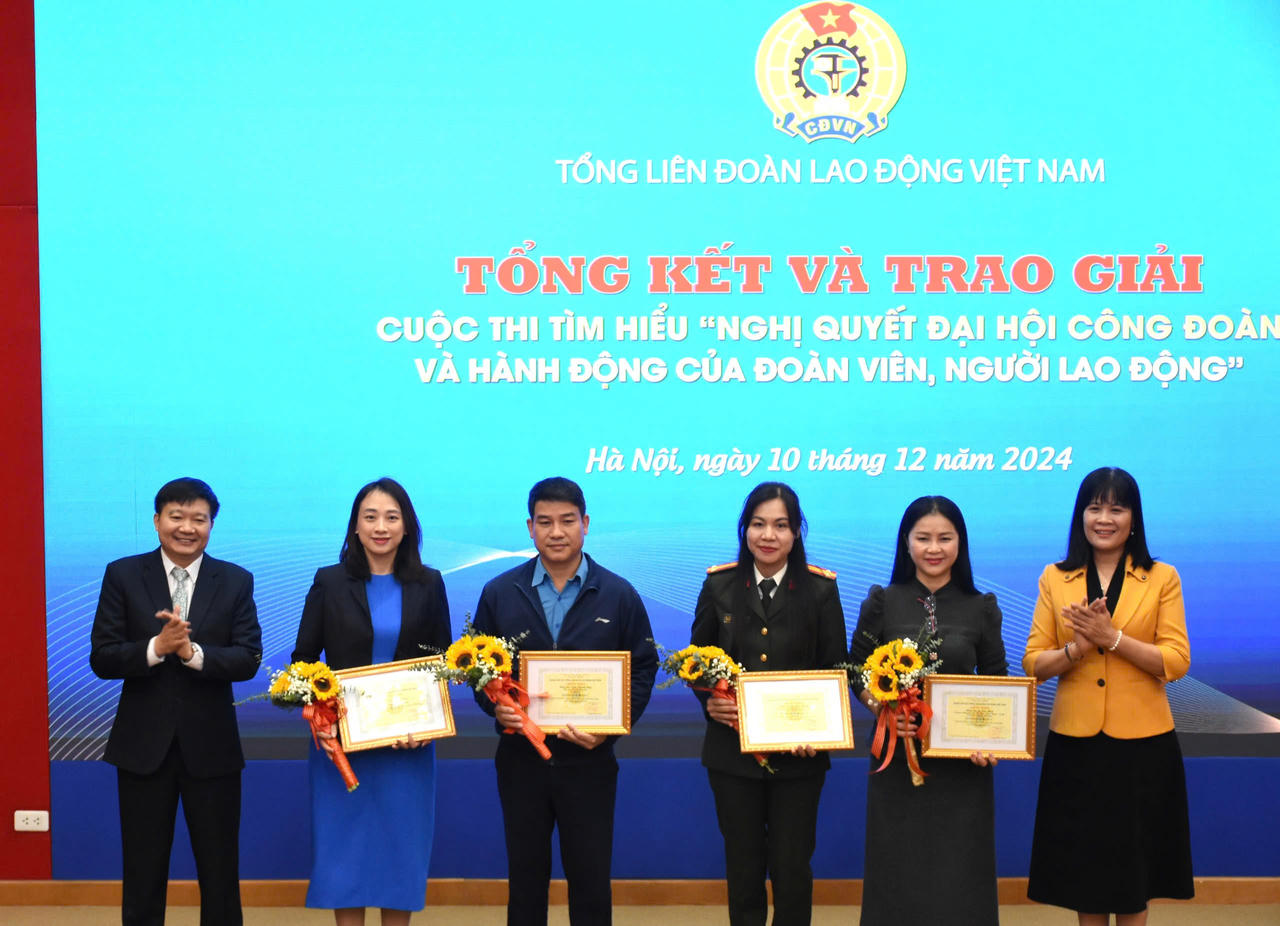 Tổng kết và trao giải cuộc thi tìm hiểu Nghị quyết Đại hội Công đoàn